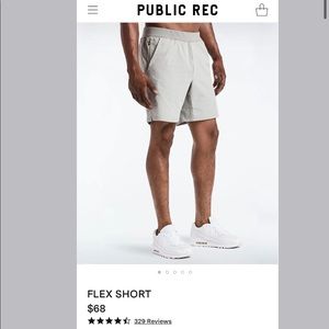 Public Rec Flex Short in ‘fog’ color (32)